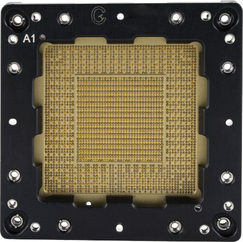 X Series coaxial test socket — coaxial structure measured to 80 GHz